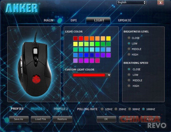 anker precision laser gaming mouse