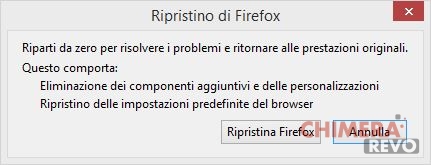 Ripristino di Firefox