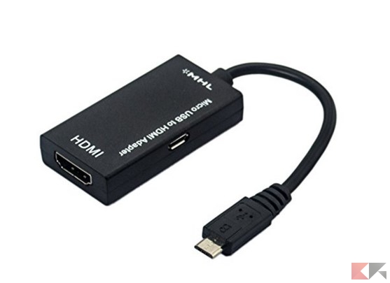 Ckeyin ® Adattatore Micro USB MHL a HDMI per Samsung Galaxy S2 Note One, HTC One