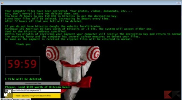 Jigsaw crypto-ransomware