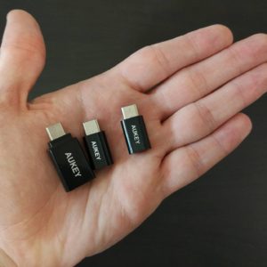 Adattatori USB C a Micro USB e USB A di Aukey 1
