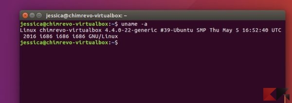 Come capire se Linux è a 32 o 64 bit - Uname