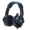 GHB Sades SA 708 Cuffie da Gioco Gaming Headphone Stereo con Microfono Jack 3.5m