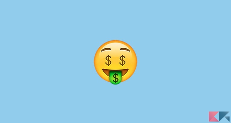 whatsapp emoji money risultato