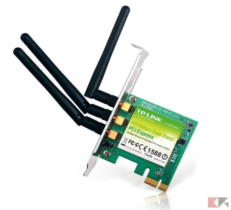 TP-LINK TL-WDN4800 Adattatore PCI Express Wireless N900 Dual Band, 450Mbps a 5GH