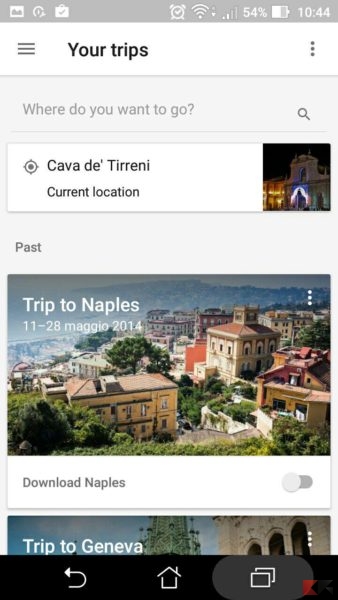Google Trips 