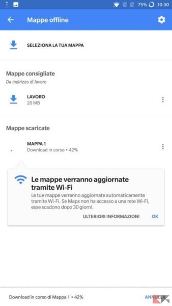 Come usare Google Maps offline senza Internet
