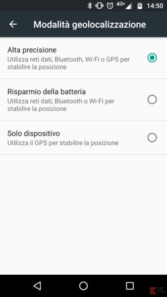 Localizzazione Android- come migliorare il segnale GPS