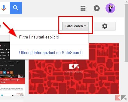 Bloccare le immagini porno nelle ricerche Google - SafeSearch