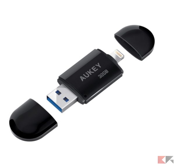 2016 12 12 11 39 12 AUKEY Flash Drive iPhone 32 GB con Connettore Lightning e USB 3.0 Apple MFi Ce