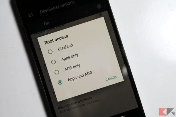 Lineage OS Root Options 1