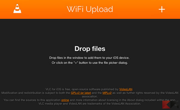 VLC - WiFi Upload