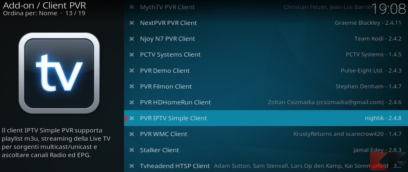 Kodi e liste IPTV M3U: il secondo passo della configurazione del client PVR
