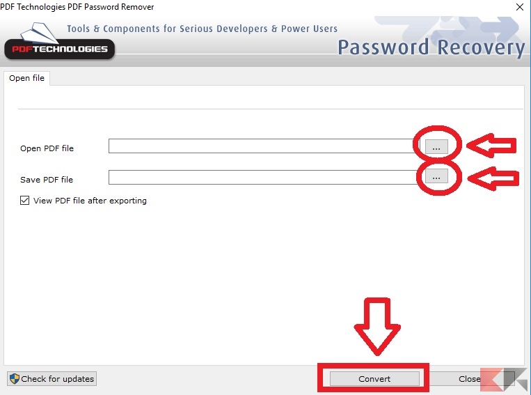 come rimuovere protezione PDF - PDF Password Remover