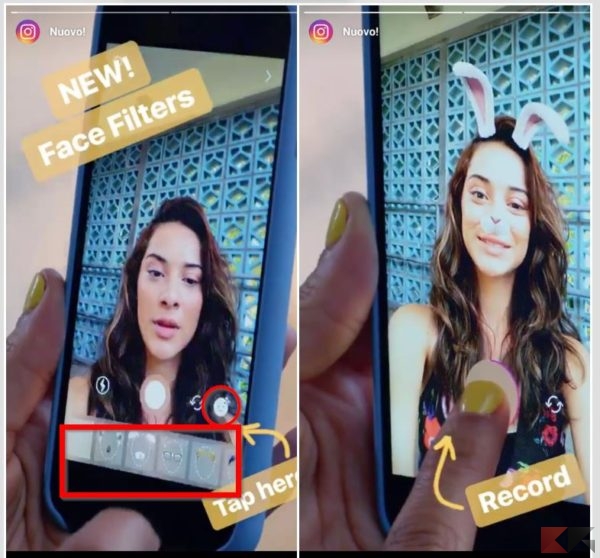 filtri selfie Instagram