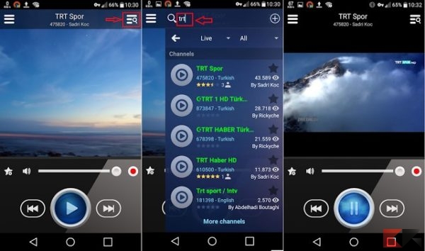 Live stream player per Android