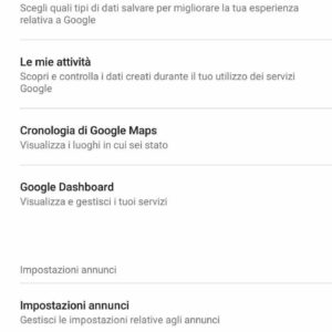 Cancellare cronologia Google Android