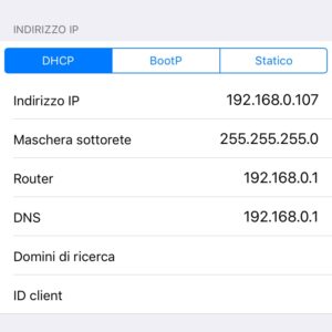 cambiare dns iphone