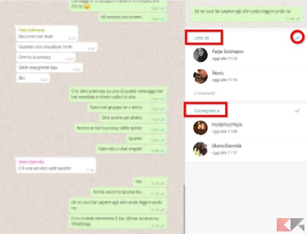 Come sapere chi visualizza messaggi nei gruppi Whatsapp Web