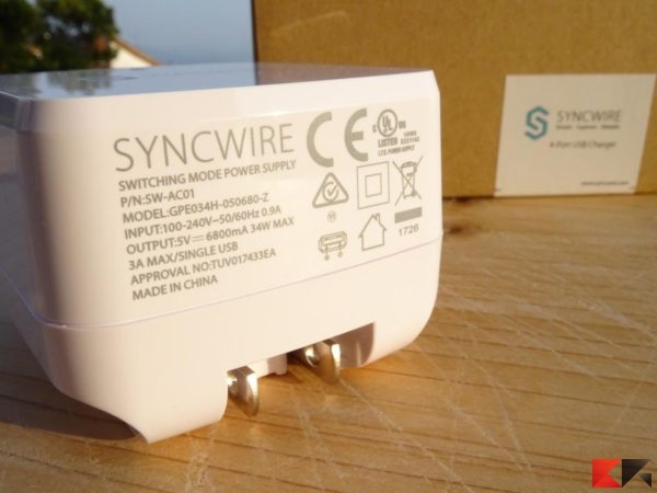 Caricabatterie USB 4 porte Syncwire