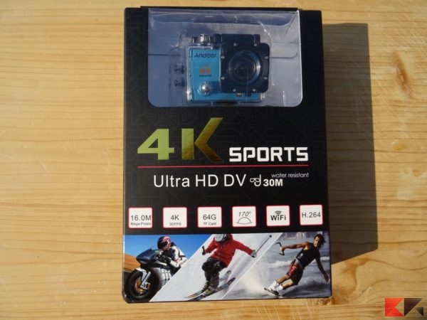 Andoer 4K Action Cam Wi-Fi Water Resistant