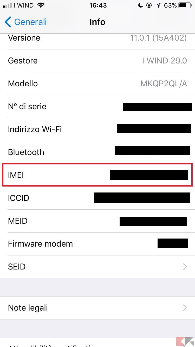 Come Verificare IMEI iPhone