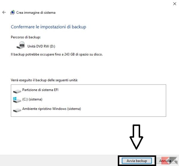 Backup e ripristino dei file in Windows 10