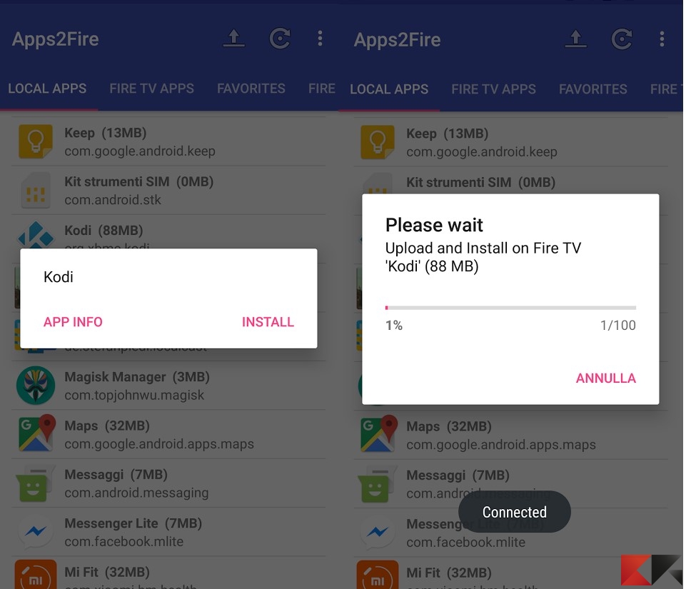 Apps2Fire la comoda app per installare apk su Fire TV stick
