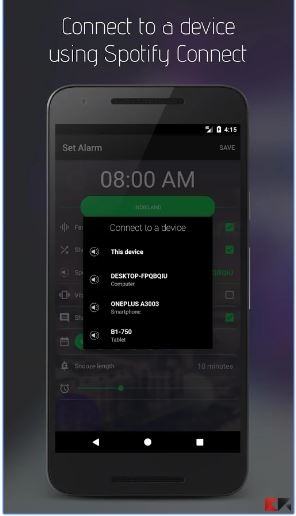 SpotOn Alarm for Spotify