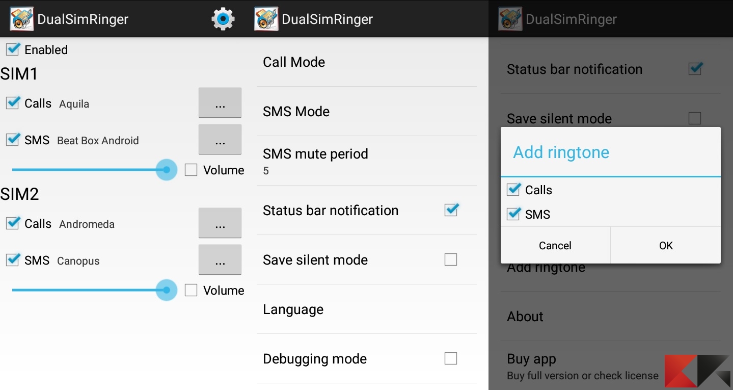 Impostare suonerie diverse per ogni SIM su Android