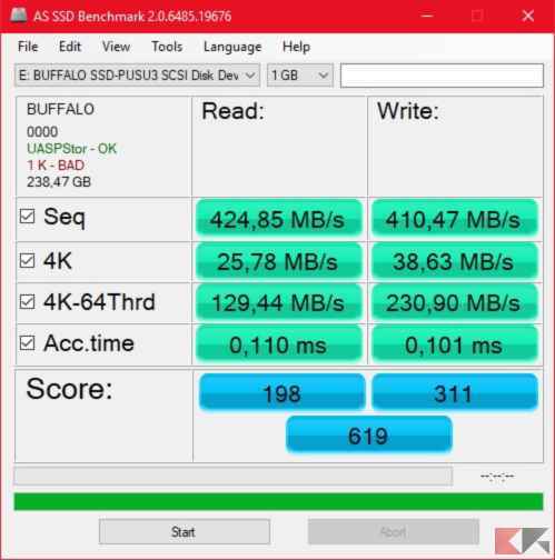AS - SSD Buffalo MiniStation 240 GB