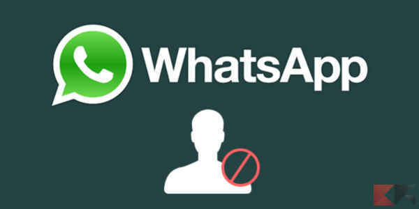 bloccare una persona su WhatsApp
