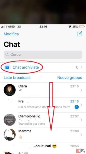 chat-archiviate-whatsapp-dove-trovarle-ios