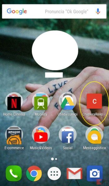 pagine e segnalibri Chrome sulla home di Android