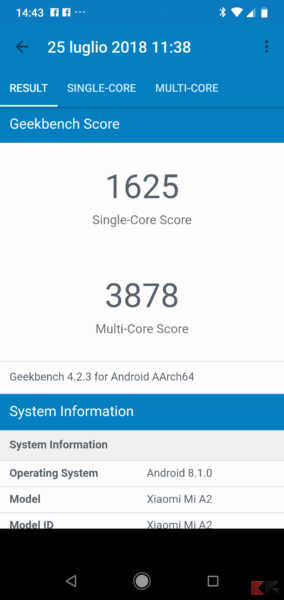Xiaomi Mi A2 Lite recensione 20