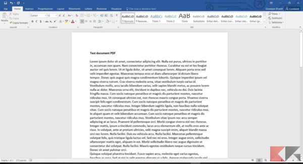 modificare testo pdf word 1