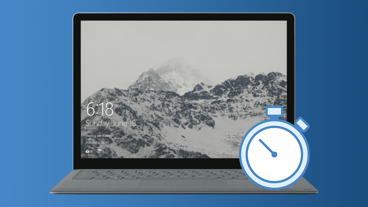 schermo sempre acceso Windows 10 logo