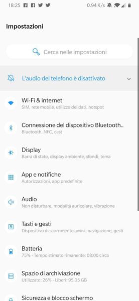 OnePlus 6T recensione Oxygen OS