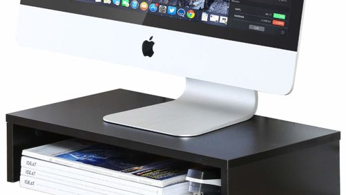 ripiano da scrivania per sollevare lo schermo da tavolo Supporto in legno universale per monitor,supporto monitor per schermo di computer TV in legno universale per monitor portatile 