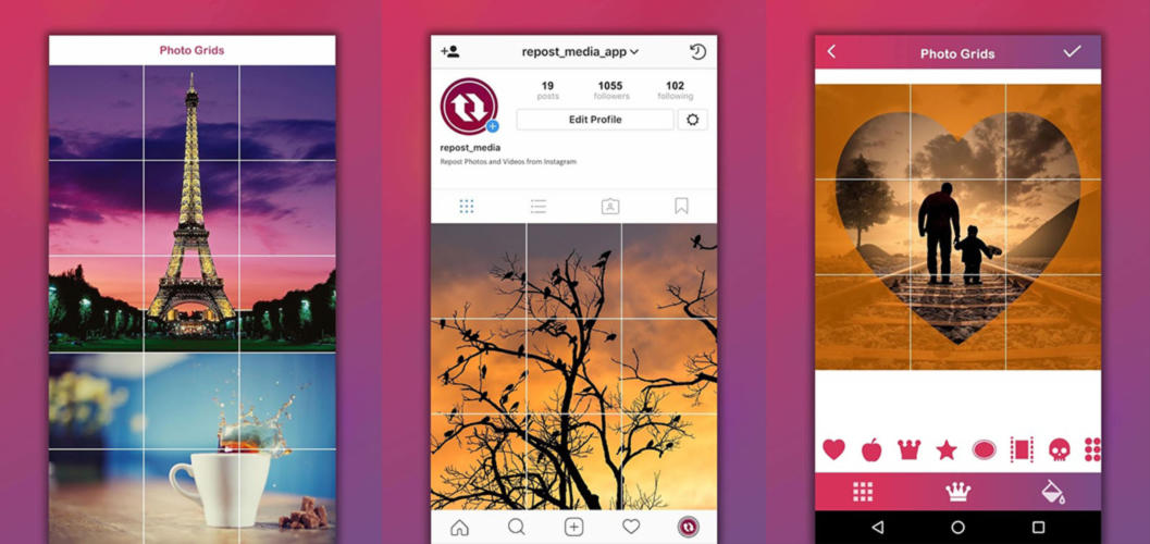 App Instagram per dividere foto e creare mosaico 1