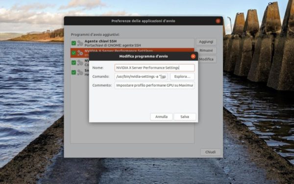 Come mantenere impostazioni NVIDIA PowerMizer su Ubuntu