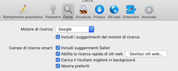 Modificare il motore di ricerca di Safari su iOS