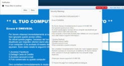 Virus "il tuo computer è stato bloccato": soluzioni