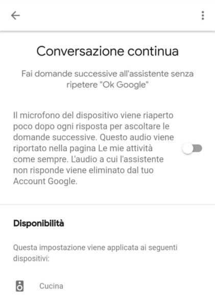 Come attivare la conversazione continua su Google Home