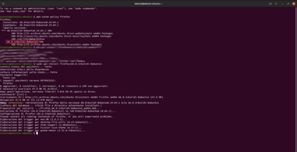 Come eseguire downgrade software su Ubuntu