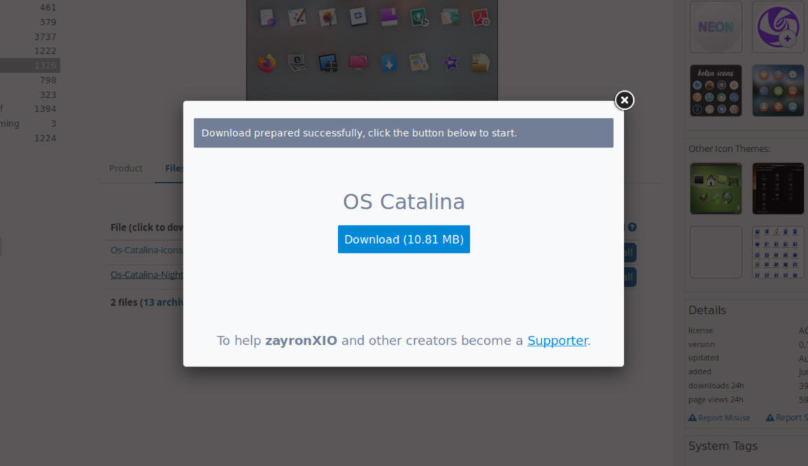 Come installare icone di macOS Catalina su Linux 2