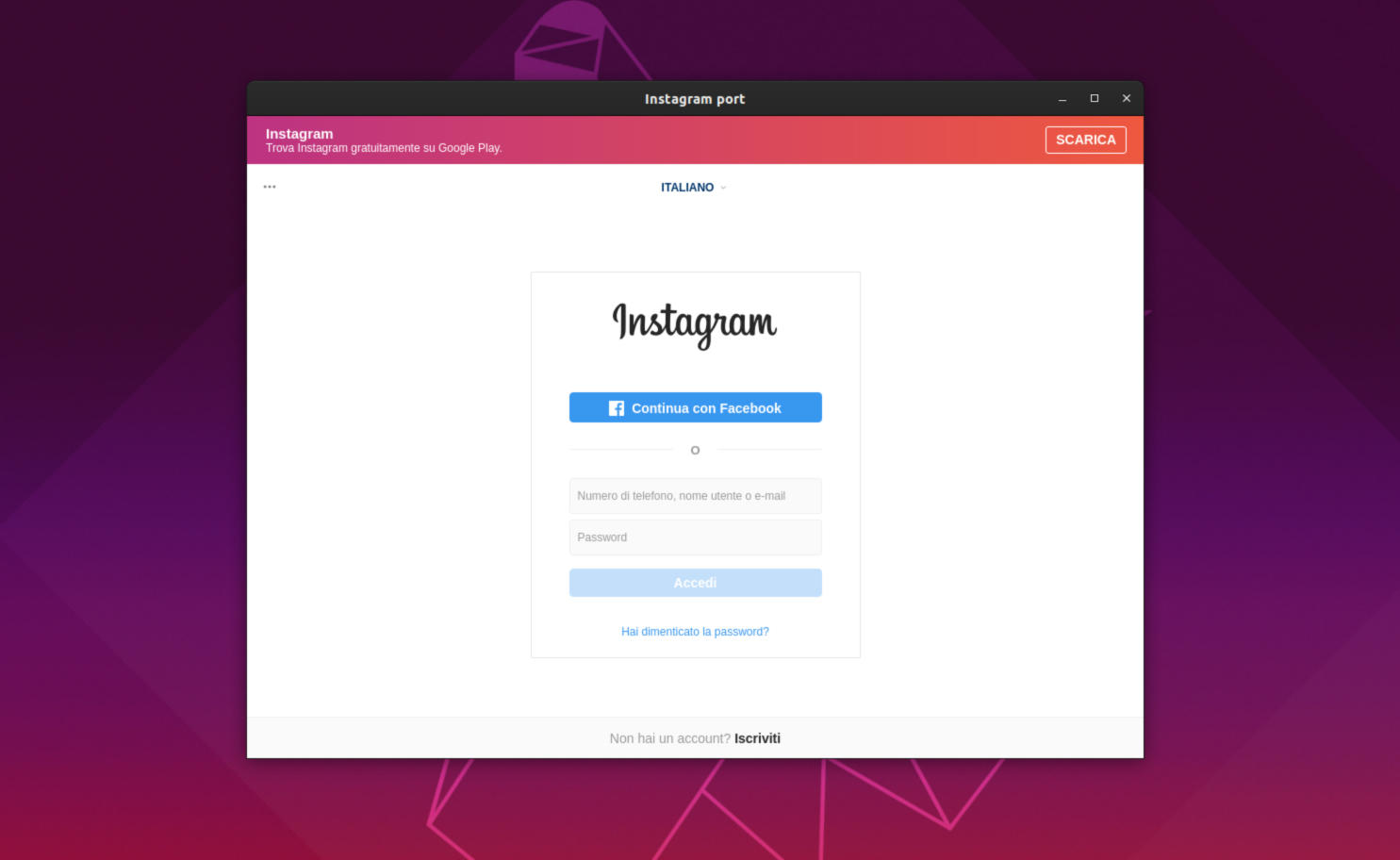 Come usare Instagram su Linux 3