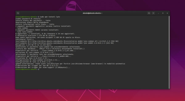 Come usare Lynx per navigare sul Web da terminale Linux