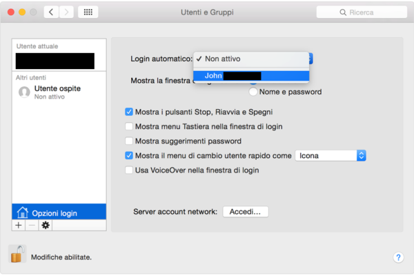 come accedere a mac senza password 1
