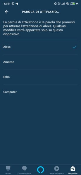 Come cambiare la parola di attivazione di Amazon Echo